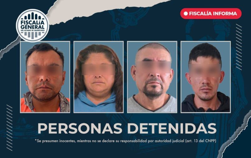 Detiene FGE a 4 personas durante cateos en Huimilpan como parte de Sinergia