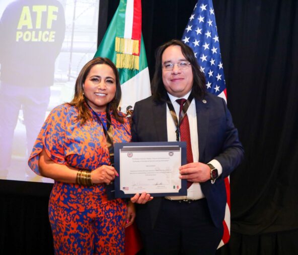 Recibe Querétaro reconocimiento internacional por su aportación en el combate contra el tráfico de armas