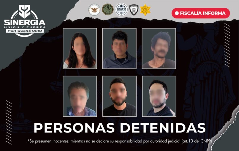 Sinergia por Querétaro realiza 10 cateos simultáneos dejando seis detenidos y aseguramientos relevantes