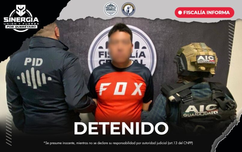 Sinergia logra detención en Querétaro por secuestro agravado