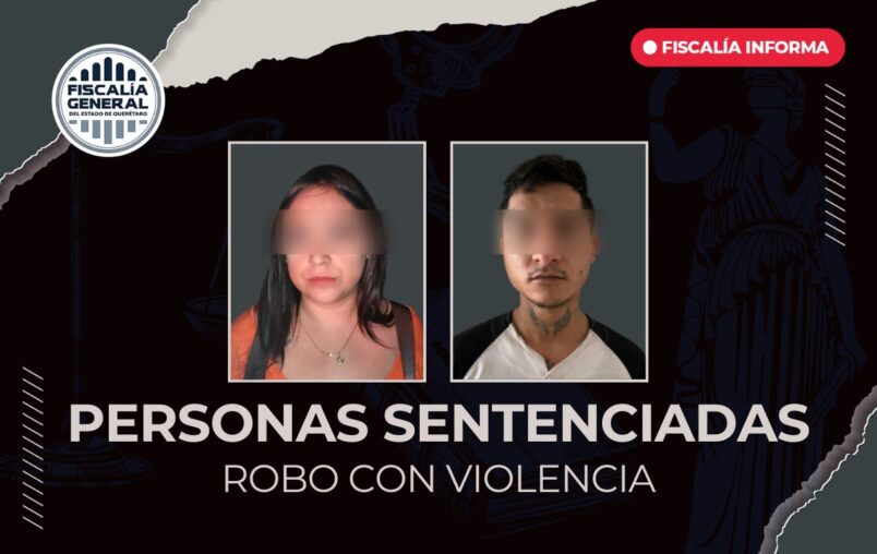 Dos personas sentenciadas a 5 años de prisión por robo de vehículo con violencia en El Marqués
