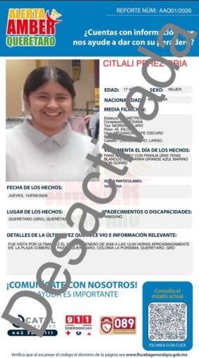 Fiscalía desactiva Alertas AMBER y mantiene acciones de búsqueda