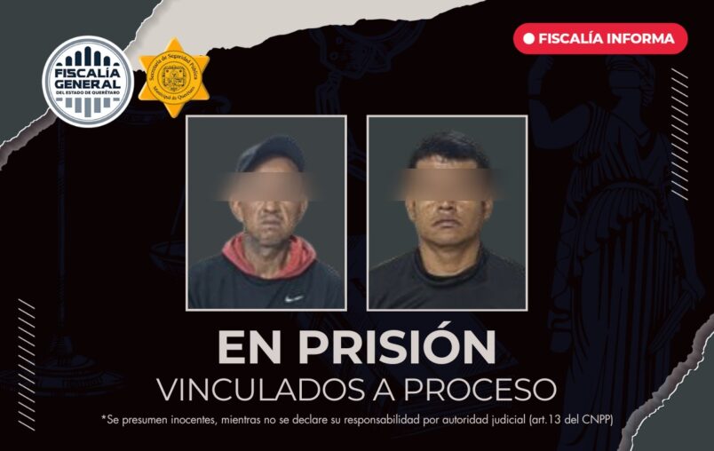 Dos hombres en prisión por Robo Equiparado de Vehículo en Querétaro