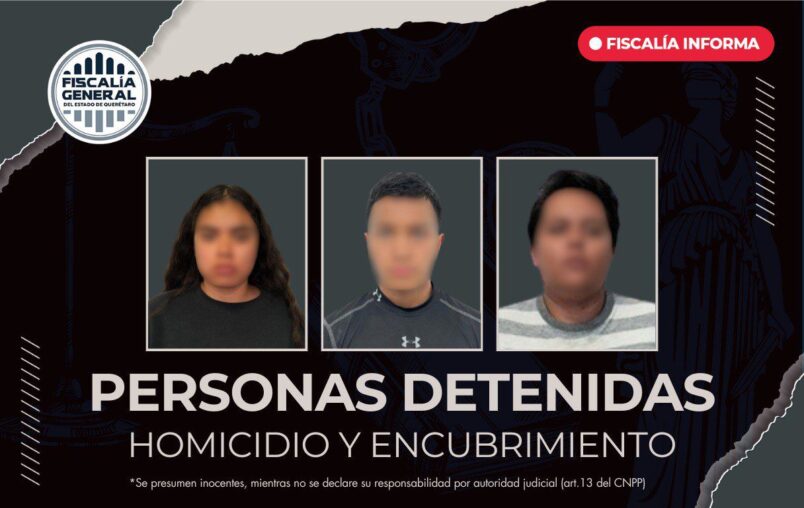 FISCALÍA CUMPLE ORDEN DE APREHENSIÓN DE TRES PERSONAS POR HOMICIDIO EN AMEALCO