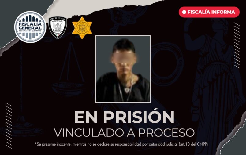 En prisión y vinculado a proceso por robo a comercio en Querétaro
