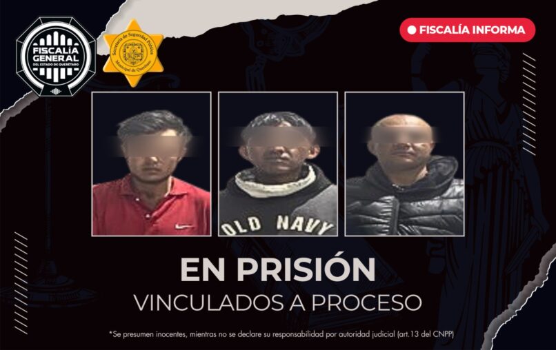 Tres en prisión por robo calificado en la colonia La Peña