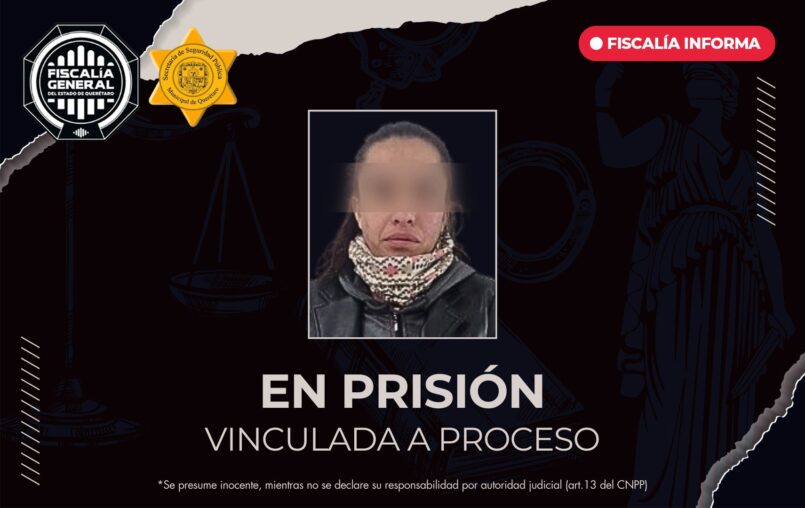 En prisión y vinculada a proceso por robo a comercio