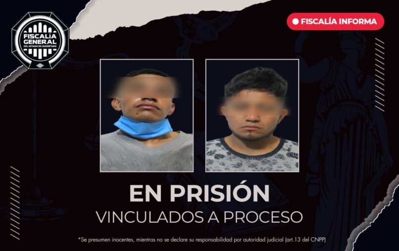 “El Chore” y “El Marucho” en prisión por homicidio y robo calificado en Santa Rosa Jáuregui