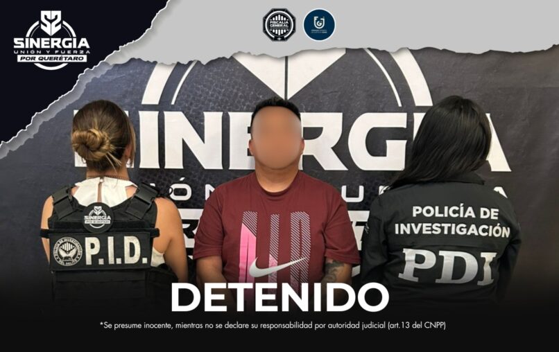 Sinergia cumplimenta orden de aprehensión por homicidio calificado cometido en la Ciudad de México