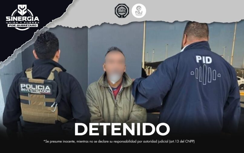 Sinergia cumplimenta orden de aprehensión por homicidio calificado cometido en Landa de Matamoros, el imputado fue  localizado en territorio extranjero.